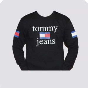 Tommy Hilfiger Black Vintage Sweatshirt Men's - Mooka.pk