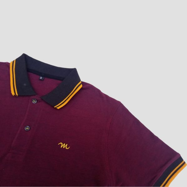 Collared Shirts | Maroon polo shirts for men - Mooka.pk
