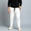 1 (1) White Original Fleece Trouser - Baraksha Brand